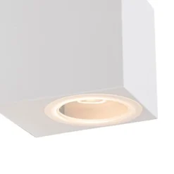 Moderne Außenwandleuchte aus weißem Kunststoff - Baleno