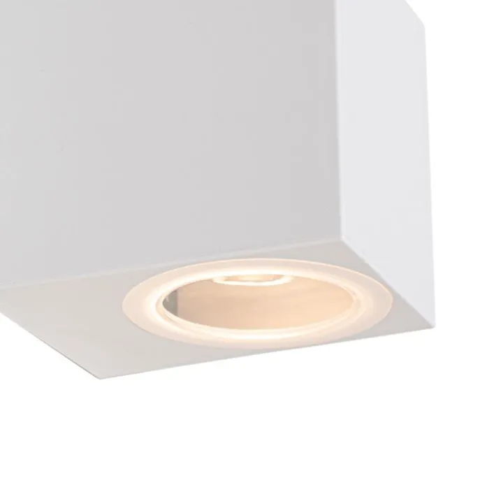 Moderne Außenwandleuchte aus weißem Kunststoff - Baleno