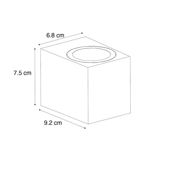 Moderne Außenwandleuchte aus weißem Kunststoff - Baleno