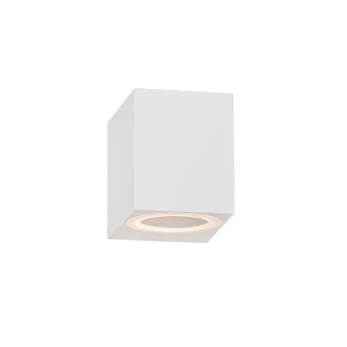 Moderne Außenwandleuchte aus weißem Kunststoff - Baleno