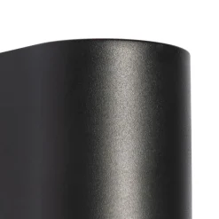 Moderne Außenwandleuchte aus schwarzem Kunststoff oval - Baleno