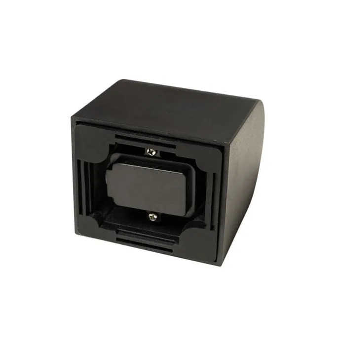 Moderne Außenwandleuchte aus schwarzem Kunststoff oval - Baleno