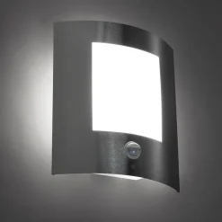 Moderne Außenwandleuchte aus Stahl mit Bewegungsmelder IP44 – Emmerald 1