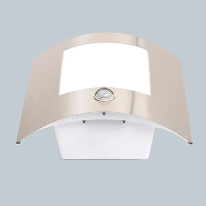 Moderne Außenwandleuchte aus Stahl mit Bewegungsmelder IP44 – Emmerald 1