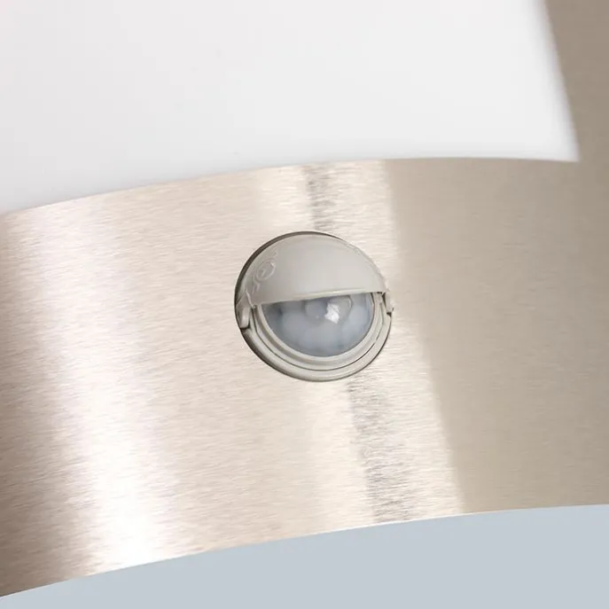 Moderne Außenwandleuchte aus Stahl mit Bewegungsmelder IP44 – Emmerald 1