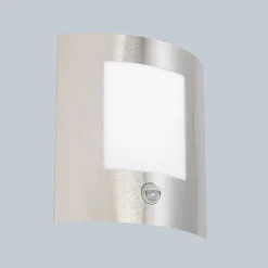 Moderne Außenwandleuchte aus Stahl mit Bewegungsmelder IP44 – Emmerald 1