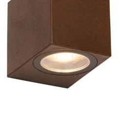 Moderne Außenwandleuchte aus rostbraunem Kunststoff - Baleno