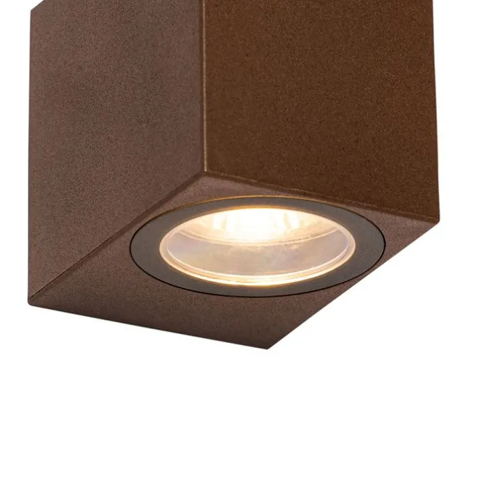 Moderne Außenwandleuchte aus rostbraunem Kunststoff - Baleno