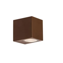 Moderne Außenwandleuchte aus rostbraunem Kunststoff - Baleno