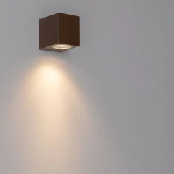 Moderne Außenwandleuchte aus rostbraunem Kunststoff - Baleno