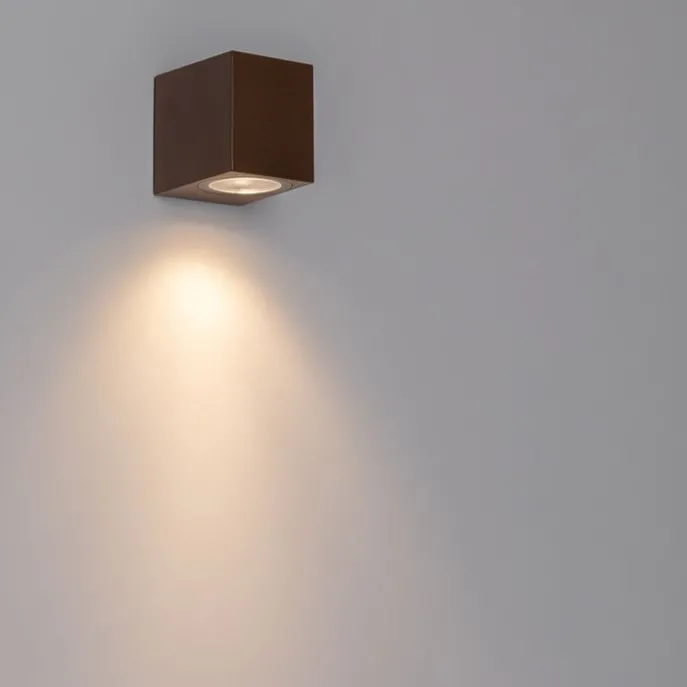 Moderne Außenwandleuchte aus rostbraunem Kunststoff - Baleno