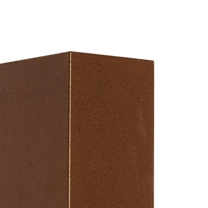 Moderne Außenwandleuchte aus rostbraunem Kunststoff, 2-flammig – Baleno