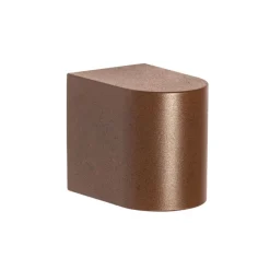 Moderne Außenwandleuchte aus rostbraunem Kunststoff oval - Baleno