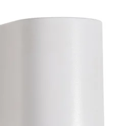 Moderne Außenwandleuchte aus weißem Kunststoff, oval – Baleno