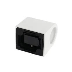 Moderne Außenwandleuchte aus weißem Kunststoff, oval – Baleno