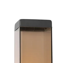 Moderne Außenwandleuchte dunkelgrau mit Rauch - Malios