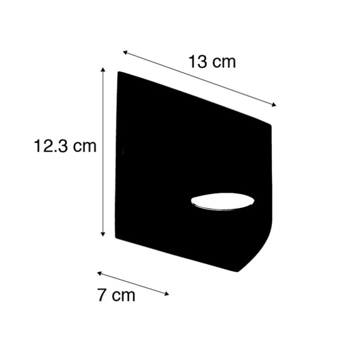 Moderne Außenwandleuchte dunkelgrau inkl. LED IP54 - Mal