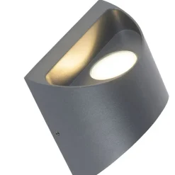 Moderne Außenwandleuchte dunkelgrau inkl. LED IP54 - Mal