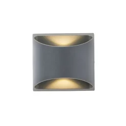 Moderne Außenwandleuchte dunkelgrau inkl. LED IP54 - Mal