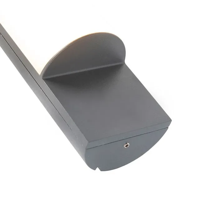 Moderne Außenwandleuchte dunkelgrau inkl. LED - Harry