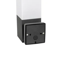 Moderne Außenwandleuchte dunkelgrau mit Opal - Malios