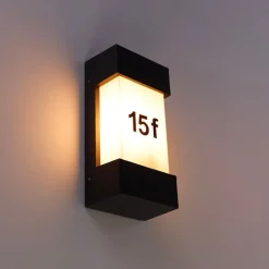 Moderne Außenwandleuchte dunkelgrau IP44 - Tide