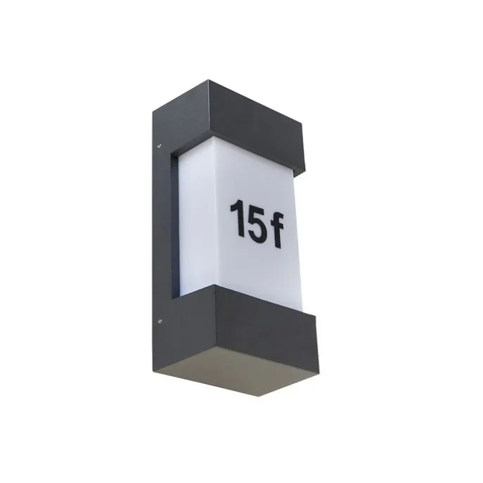 Moderne Außenwandleuchte dunkelgrau IP44 - Tide