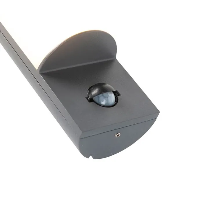 Moderne Außenwandleuchte dunkelgrau mit Bewegungssensor - Harry