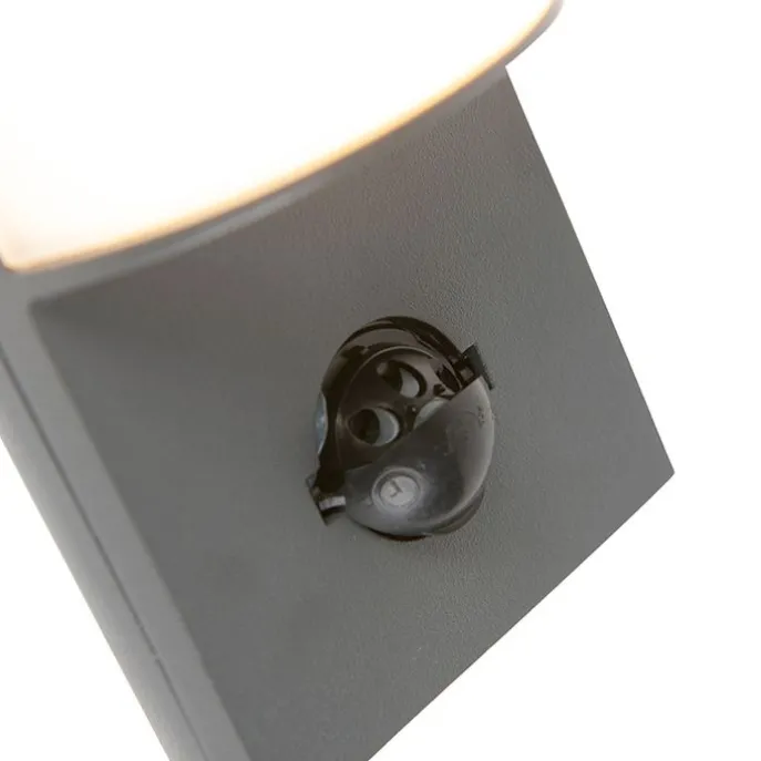 Moderne Außenwandleuchte dunkelgrau mit Bewegungssensor - Harry