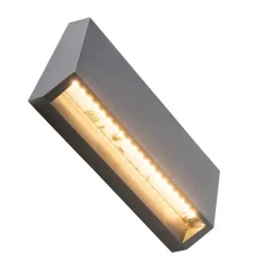 Moderne Außenwandleuchte dunkelgrau inkl. LED IP65 - Sandstone 2
