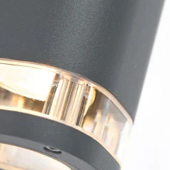 Moderne Außenwandleuchte eckig 2-hell dunkelgrau - Fox