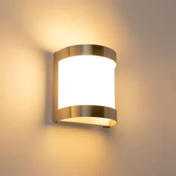 Moderne Außenwandleuchte Edelstahl IP44 - Mira