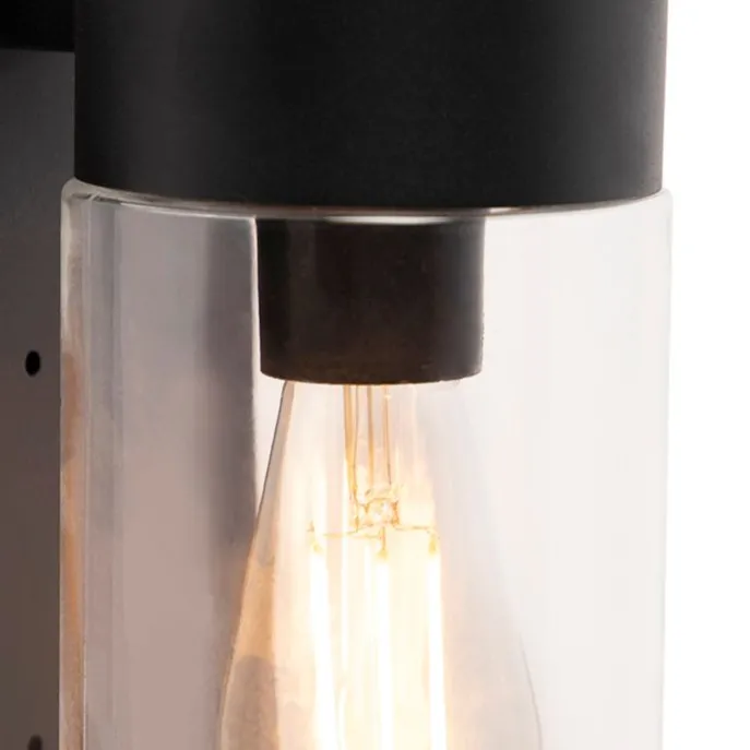 Moderne Außenwandleuchte Edelstahl schwarz IP44 - Jarra