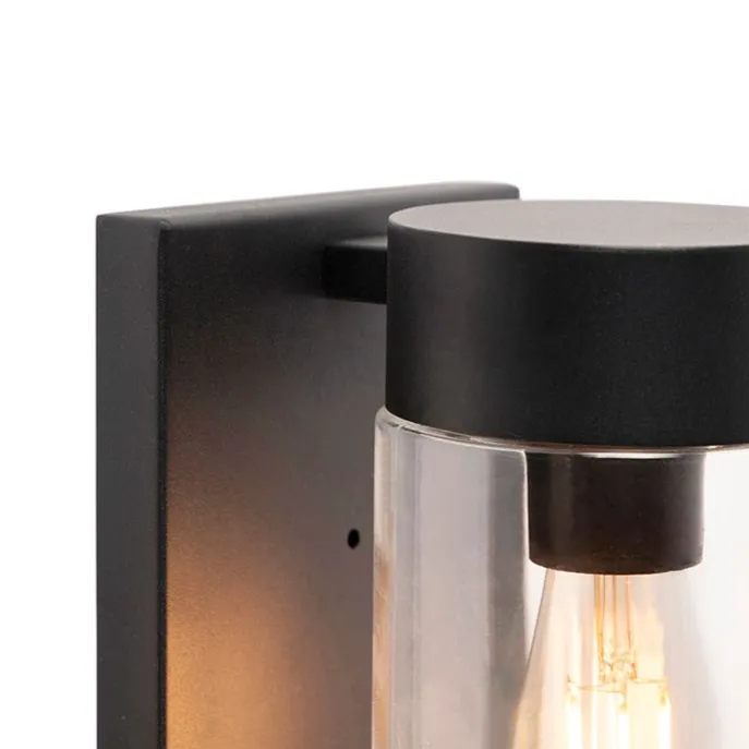 Moderne Außenwandleuchte Edelstahl schwarz IP44 - Jarra