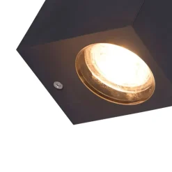 Moderne Außenwandleuchte grau aus Kunststoff - Baleno