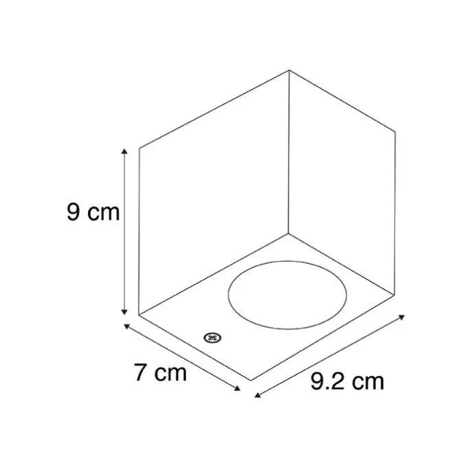 Moderne Außenwandleuchte grau aus Kunststoff - Baleno