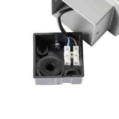 Moderne Außenwandleuchte grau IP44 mit Hausnummer - Dänemark