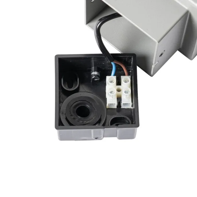 Moderne Außenwandleuchte grau IP44 mit Hausnummer - Dänemark