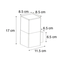 Moderne Außenwandleuchte grau IP44 - Dänemark