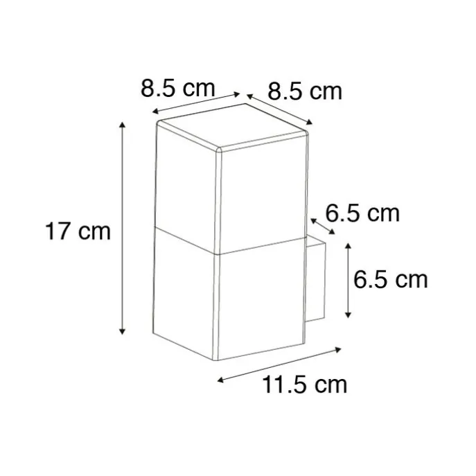 Moderne Außenwandleuchte grau IP44 - Dänemark