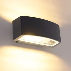 Moderne Außenwandleuchte Graphit 14,3 cm IP44 - Latina