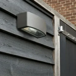 Moderne Außenwandleuchte Graphit 14,3 cm IP44 - Latina