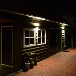 Moderne Außenwandleuchte Graphit 14,3 cm IP44 - Latina