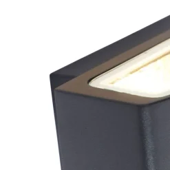 Moderne Außenwandleuchte Graphit 14,3 cm IP44 - Latina