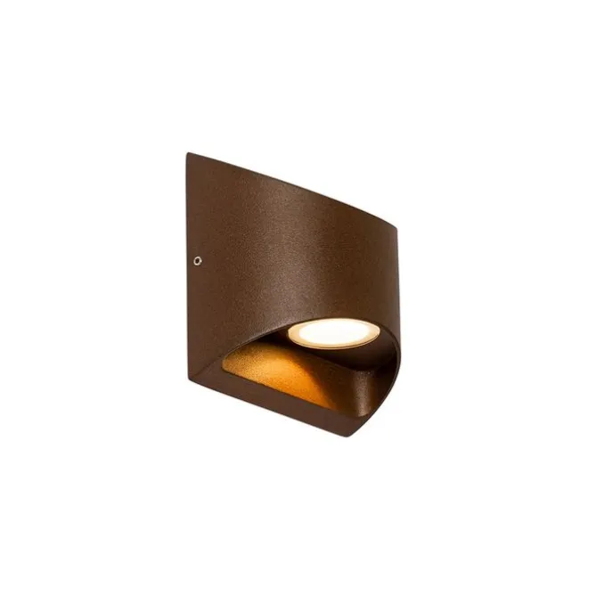 Moderne Außenwandleuchte rostbraun inkl. LED 2-flammig IP54 - Mal
