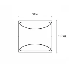 Moderne Außenwandleuchte rostbraun inkl. LED 2-flammig IP54 - Mal