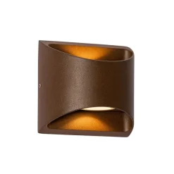 Moderne Außenwandleuchte rostbraun inkl. LED 2-flammig IP54 - Mal