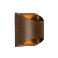 Moderne Außenwandleuchte rostbraun inkl. LED 2-flammig IP54 - Mal