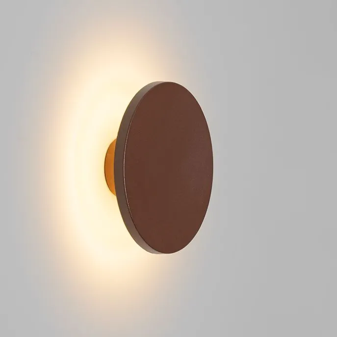 Moderne Außenwandleuchte rostbraun inkl. LED IP54 - Skyf