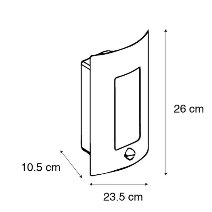 Moderne Außenwandleuchte rostbraun IP44 - Emmerald Classic